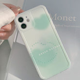 Ins love Gradient silicone cover phone case for iphone 11 12 mini pro max x xr xs max 8 7 plus se capa shell funda