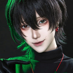 YICKYUE 1pair Green Halloween Color Contact Lenses Crazy Circle Lens Anime Softlens