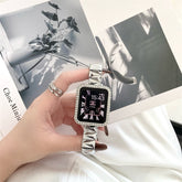 Bracelet For Apple Watch 7 6 se Strap 41mm 45mm 40mm 44mm Slim Stainless Steel Band For iwatch 5 4 3 2 38mm 42mm Women Wristband