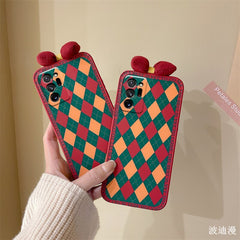 For Samsung Galaxy S21 ultra fashion bowknot case soft diamond s20 FE 5G cute cartoon shell s21 s20 plus simple cover girl gift