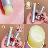 Yickyue Coconut Milk Transparent Lip Balm Lipstick Base Not Greasy Lip Oil Moisturizing Clear Lipgloss Long Lasting Hydrating Lip Care