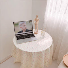 Korean Style Small Floral Elegant Living Room Coffee Rectangular Tablecloth Picnic Mat Decoration Hanging Cloth Background Cloth