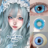 YICKYUE Unique 1Pair Patterns Contact Lenses for Eyes Color Beauty Pupils Cosplay Colored Eye Lenses Blue Lens Brown Lens Myopia