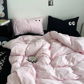 Yickyue Mix Style Eye Embroidery Bedding Set Soft Skin Friendly Single Double Duvet Cover Set with Sheets High Quality Quilt Cover Set