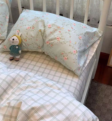 YICKYUE - fashion fresh rustic flower bedding set 1.2 1.5 1.8,twin full queen nordic cotton home textile bed sheet pillow case quilt cover