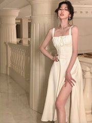 YICKYUE - Summer New Elegant Vintage Fashion Midi Bandge Dress For Women Lady One Piece Party Clothing Outfits Vestidos