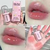 Yickyue Clear Jelly Mirror Water Lip Gloss Long Lasting Moisturizing Liquid Lipstick Shine Waterproof Lip Glaze Women Makeup Cosmetic