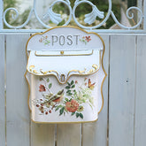 YICKYUE - Outdoor Wall Mounted Post Box Mailboxes Letter Box Metal Farmhouse Post Decoration Crafts Mailbox Post Vintage Outside Mailbox