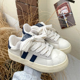 YICKYUE - Women's Casual Board Shoes New Soft Bottom Non-slip Comfortable Casual Shoes Retro Hundred with Thick Bottom Small White Shoes