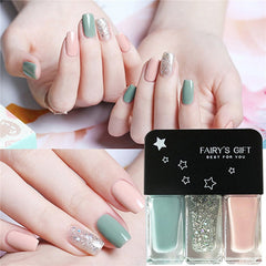 3 In1 No Baking Gel Nail Polish Lasting Quick Drying Non-Toxic Non-Tearable Nail Varnishes Hybrid Lacquer for Manicure Nail Art