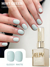 YICKYUE - 1pc 15ml Mint Green Gel Nail Polish Starter Pure Soak Off No Wipe Nail Gel Polish Suitable For All Seasons