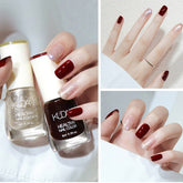 Yickyue Matte Effect Gel Nail Polish Waterproof Quick-drying Nail Semi-permanent Varnish Gel 8ml Without UV Lamp Solid Color Manicure