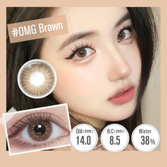 YICKYUE New (0.00~-6.00) Prescription Contact Lenses With Degree Color Contact Lenses For Myopia Gray Lenses Eye Lenses