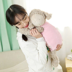 Cute Lamb Plush Pillow Soft Stuffed Cartoon Animal Sheep Toy High Quality Doll Baby Accomapny Toy Sleeping Pillow Kid Girls Gift