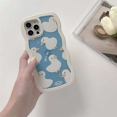 Unique Candy Color Pink Border Shockproof Phone Case For iPhone 12 13 11 Pro Max XR X XS Max Japan Cartoon Funny Back Cover Gift
