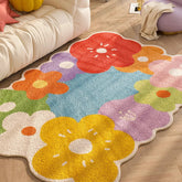 YICKYUE - Bedroom Home Carpet Large Area Colorful Living Room Flower Thickened Decoration Rug