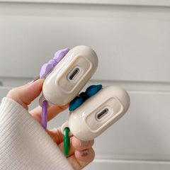 3D Bow cute earphone accessories for apple air pods pro wireless bluetooth case charging box for airpod 3 2 1 cartoon capa shell
