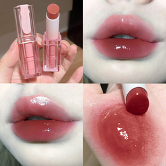 Yickyue Mirror Jelly Lipstick 4 Colors Moisturizing Natural Non-Stick Cup Tinted Lip Blam Red Brown Sexy Lasting Lips Makeup Cosmetic