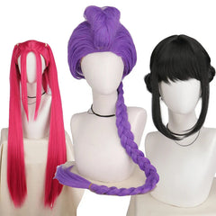 YICKYUE Cosplay Wigs Women Rumi Mira Zoey Costume Wigs Adult Anime Halloween Accessories