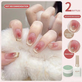YICKYUE - Reflective Cat Magnetic Gel Nail Polish 9D Glitter Cat Eye Gel Polish 2 Colors Magnetic Gel Polish Soak Off UV Gel Polish