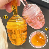 Yickyue Lovely Honey Pot Lip Oil Fresh Fruit Lip Balm Long Lasting Moisturizing Clear Lip Oil Liquid Lipstick Lip Gloss Makeup Cosmetics