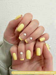 YICKYUE - 1pc 15ml Bright Yellow Gel Nail Polish Starter Pure Soak Off No Wipe Nail Gel Polish Suitable For All Seasons