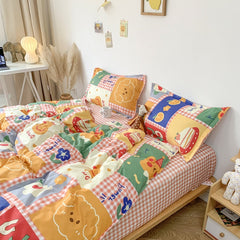 Cute Bedding Set Nordic Covers and Sheets...queen Bedding Nordic Children's Case Comforter Bedding Sets Qu.. Adornment 2 Person.