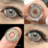 YICKYUE - 1 Pair Colored Contact Lenses for Eyes Blue Lenses Contact Gray Lenses Green Eye Natural Lens Fashion Contacts Beauty