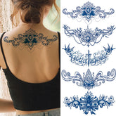YICKYUE - Temporary Tattoo for Women and Men Herbal Flower Chest Art Decoration Tattoo Sticker Sweat Proof Waterproof Tattoo Fake Tattoo