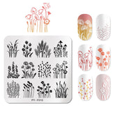 PICT You Fall Patterns Nail Stamping Plates Stencil Stainless Steel Tools Nail Art Stamp Template Design Plate