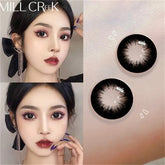 YICKYUE - Two Large Diameter Black Contact Lenses Make Eyes Bigger Anime Accessories Lenses Glasses Contact Color Cosmetics Use Every Year