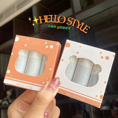 HELLO STYLE Dummy Bear Soft Mist Velvet Lip Mud Mirror Lip Glaze Easy To Color Nude Makeup Long-lasting Natural Lip Makeup