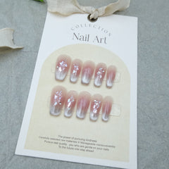 Shiny Cat Eye Handmade Press On Nails