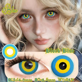 YICKYUE Cosplay Colored Contact Lenses Small Pupil 1Pair Yearly New Anime Lens Fashion Color Contacts for Parties & Eye Makeup