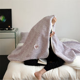 YICKYUE - Ins Modern Simple Alpaca Cushion Blanket Autumn and Winter Thickened Lamb Cushion Sofa Blanket Nordic Decorative Blanket