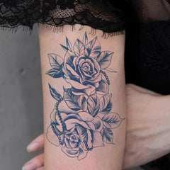 YICKYUE - Semi-Permanent Temporary Tattoo Sticker for Men Boys Long-Lasting 1-2 Weeks Waterproof & Realistic Body delicate florals Tattoo