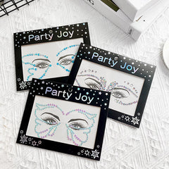 1 Sheet Glitter Face Jewels Stickers Diamond Party Makeup Body Art Eyeliner Jewelry Sticker Eyes Tattoos Rhinestones Beauty