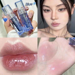 Yickyue Mirror Lip Glaze Shine Glitter Lip Gloss Waterproof Lasting Transparent Jelly Liquid Lipstick Womon Beauty Makeup Lips Cosmetic