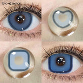 YICKYUE 1 Pair Blue Cosplay Lenses Colored Contact Lenses for Eyes Anime Halloween Lenses Colorcon Blue Lenses