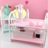 Yickyue Desktop Organizing Storage Rack Cosmetics Double-layer Storage Placing Rack Children's Toys Hand Office Doll Display Tools
