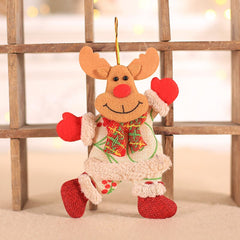 Yickyue 4pcs Christmas Ornaments Santa Claus Christmas Tree Decorations Hanging Pendant Home Navidad Kids New Year Decoration 2023