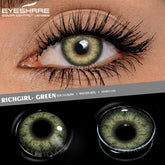 YICKYUE - 1Pair Colored Contact Lenses for Eyes Natural Eye Color Lenses Brown Eye Lenses Blue Contacts Yearly Green Contact Lens