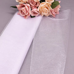10m 48/72cm Wedding Decoration Crystal Tulle Roll Organza Fabric For DIY Wedding Arch Chair Backdrop Birthday Party Decoration