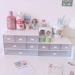 Large Capacity Multifunction Darwer Storage Box Cosmetic Makeup Container Organizing Boxes Dolls Collection for Home