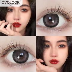 YICKYUE - 2PCS/Pair Beauty Lenses Natural Pupil Colored Lenses for Eyes Yearly Use Comestic Contact Lenses Prescription Lenses