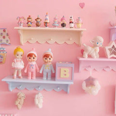 1pc Decoration Shelves Wooden Wall-mounted Storage Rack Baby Children Room Decorations Organizer Holder Wall Shelf Decor Frame
