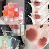 YICKYUE - Soft Mist Matte Lip Glaze Nude Velvet Lip Gloss Waterproof Long Lasting Non-stick Cup Whitening Lipstick Dupe Makeup Cosmetics