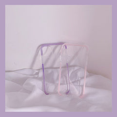 Soft liquid silicone purple & pink phone case for iphone 11 pro max protective case for iphone x xs max xr 6 7 8 plus cover