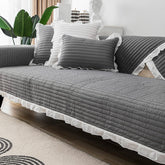 Deep Gray Corner Sofa Towel Covers Cotton Sofa Slipcover Couch Cover Removable Pet Dog Kids Mat Sofa Furniture Cushion Blanket