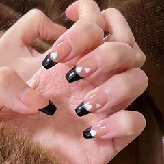24pcs Heart Butterfly False Nails Detachable Full Cover Nail Patch New Women Fashion Press on Nail Manicure Tips